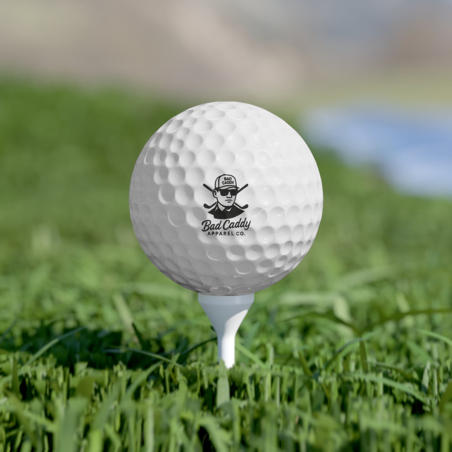 Bad Caddy Golf Balls, 6-Pack, Custom Golf Gifts, Sporty Accessories, Perfect for Golf Lovers, Father's Day Gifts, Unique Sports Gear