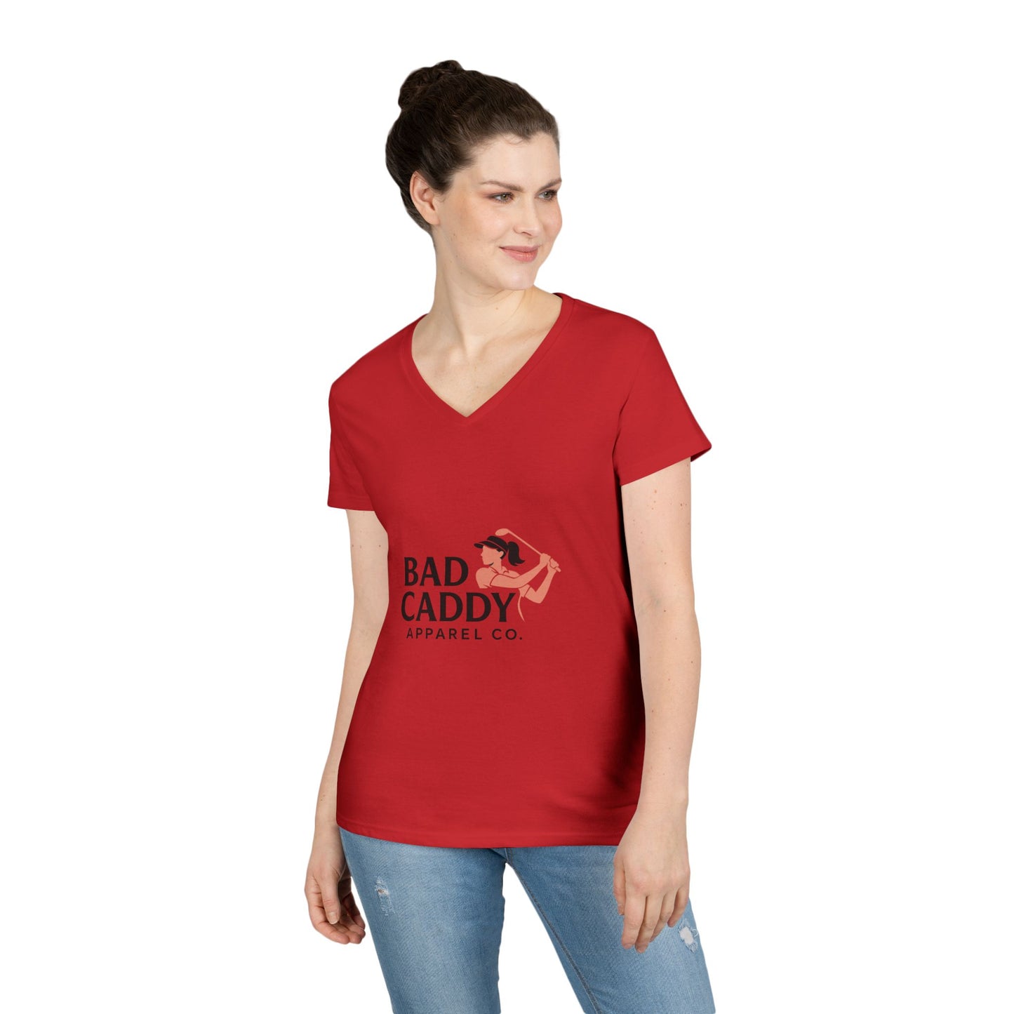 Bad Caddy Apparel Co. Ladies' V-Neck T-Shirt