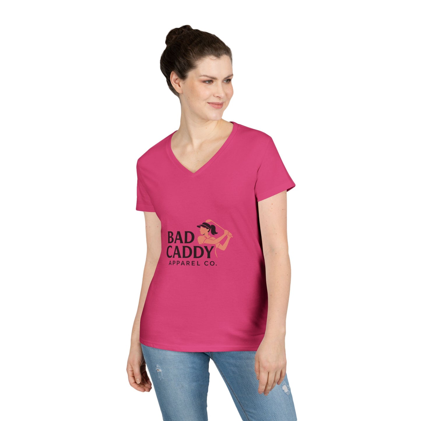 Bad Caddy Apparel Co. Ladies' V-Neck T-Shirt