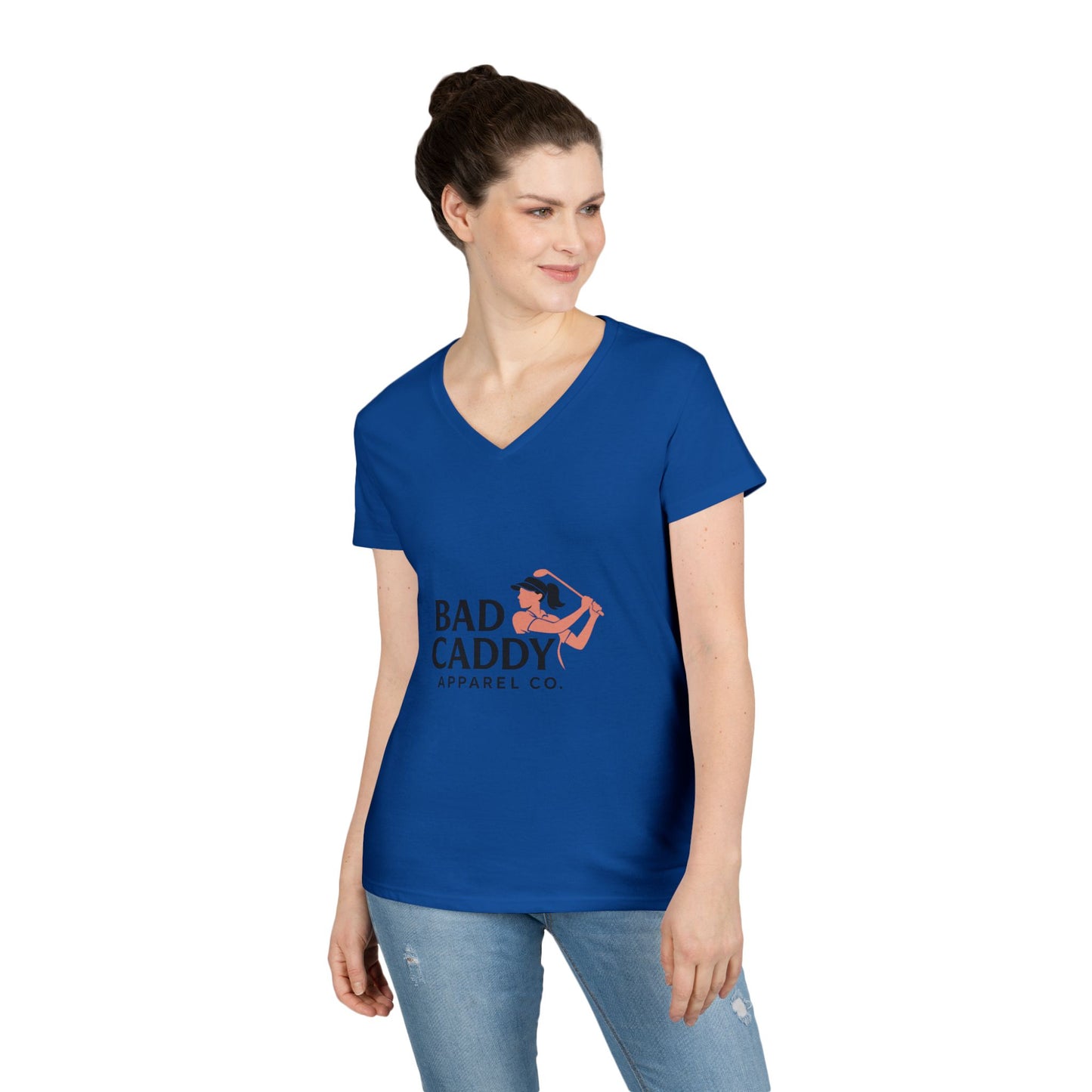 Bad Caddy Apparel Co. Ladies' V-Neck T-Shirt