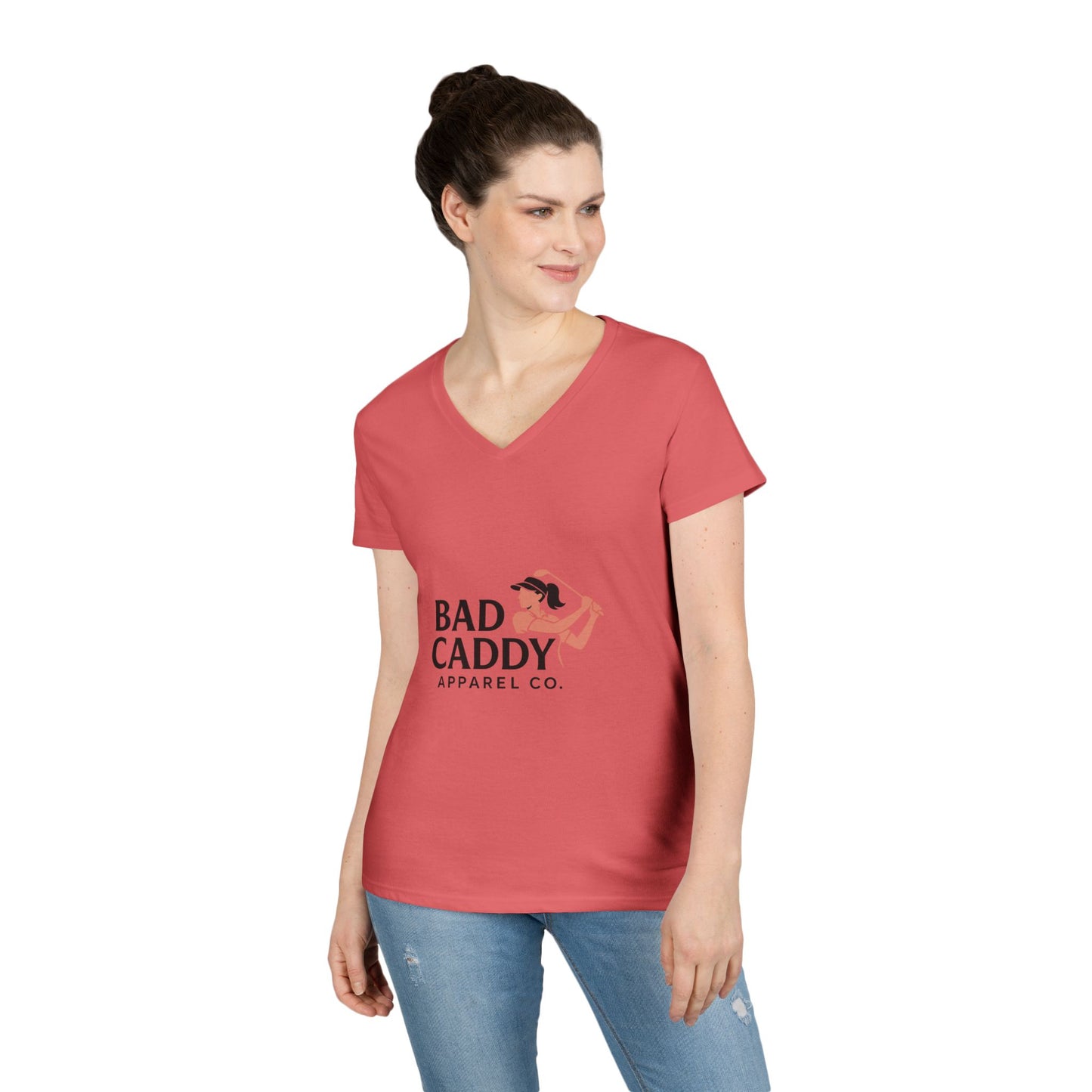 Bad Caddy Apparel Co. Ladies' V-Neck T-Shirt