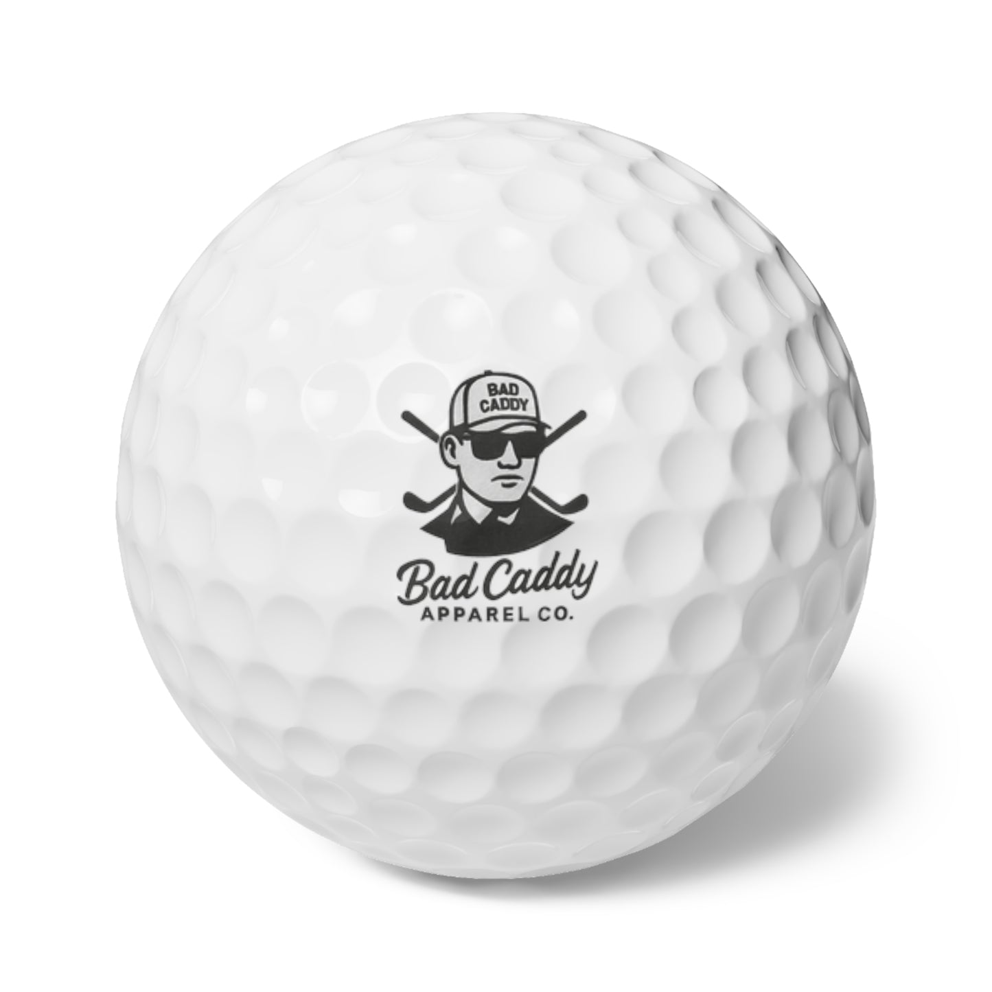 Bad Caddy Golf Balls, 6-Pack, Custom Golf Gifts, Sporty Accessories, Perfect for Golf Lovers, Father's Day Gifts, Unique Sports Gear
