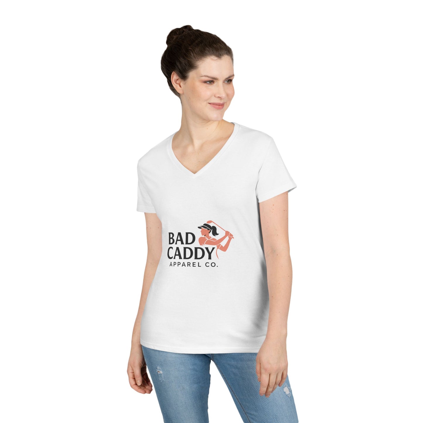 Bad Caddy Apparel Co. Ladies' V-Neck T-Shirt