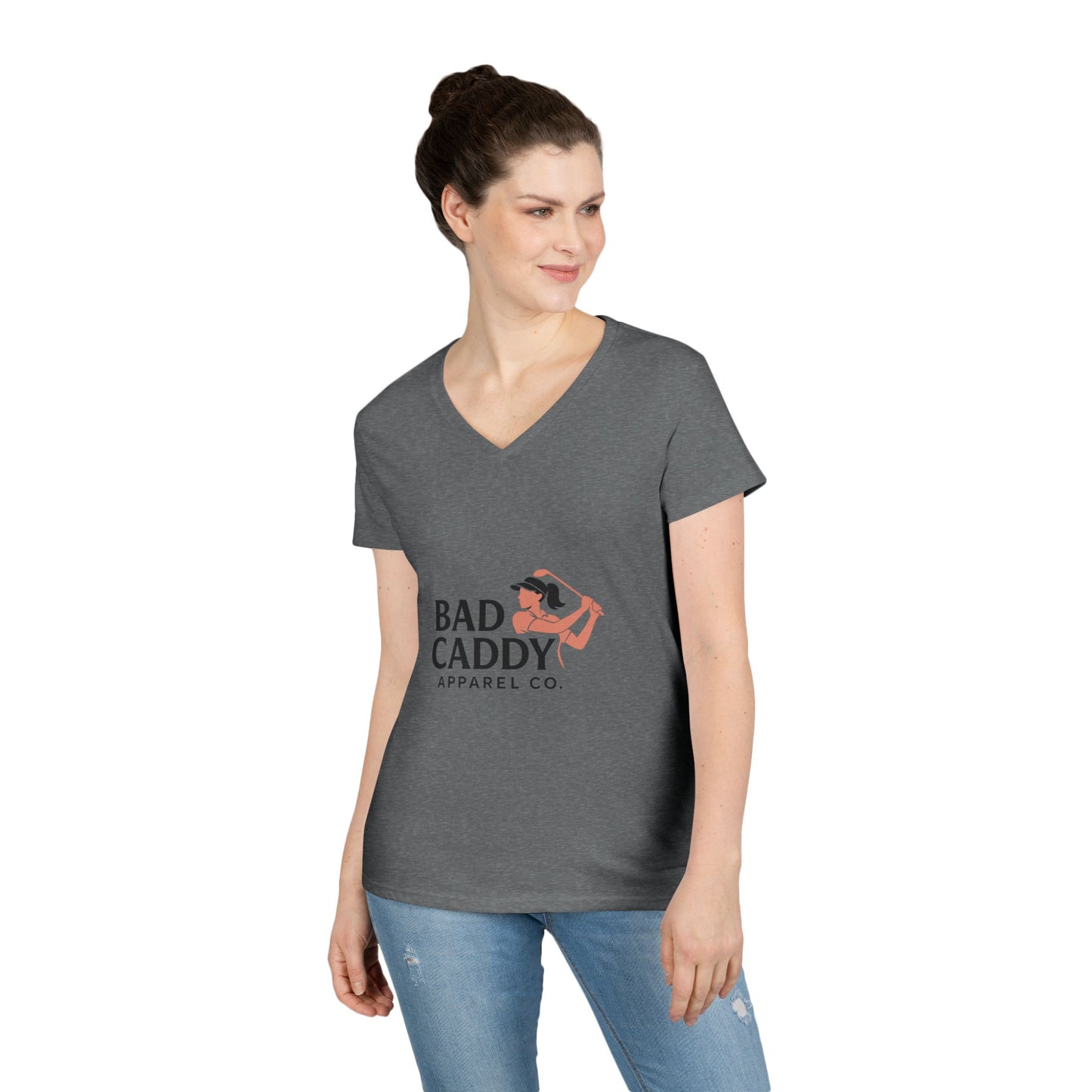 Bad Caddy Apparel Co. Ladies' V-Neck T-Shirt