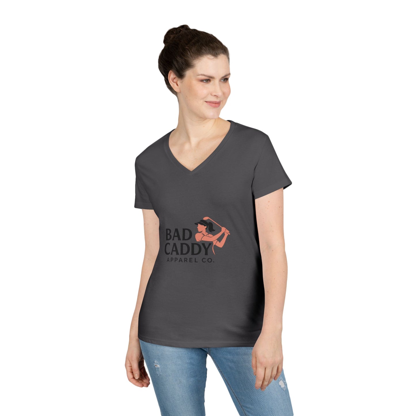 Bad Caddy Apparel Co. Ladies' V-Neck T-Shirt