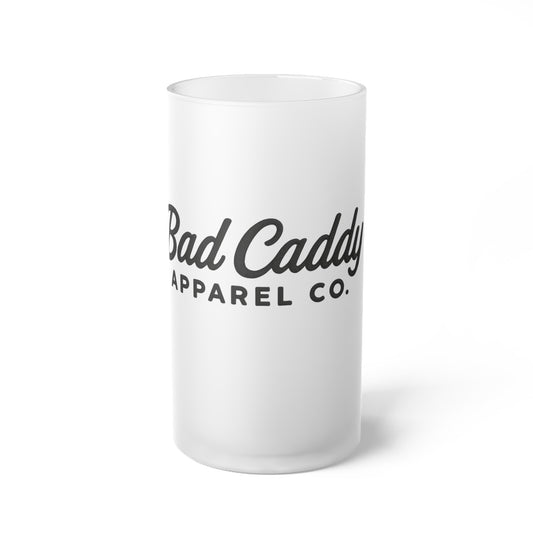 Frosted Beer Mug | Bad Caddy Inspired, Personalized Gift for Beer Lovers, Unique Barware, Men's Gift, Fun Home Decor