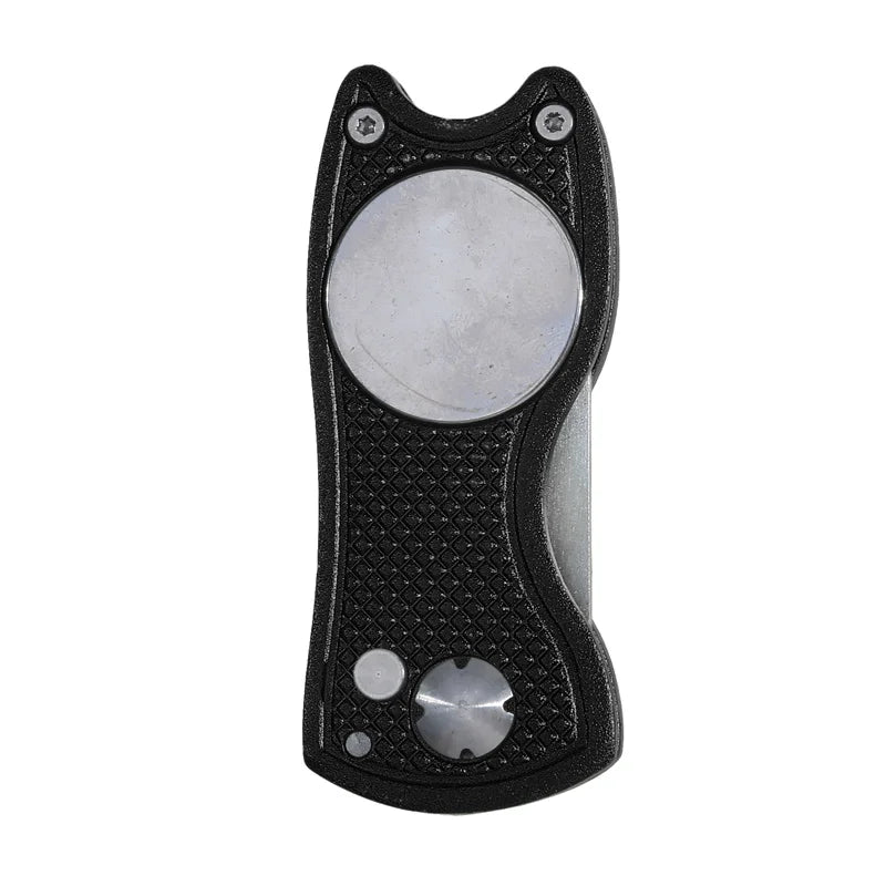 1pc Foldable Golf Divot Repair Tool with Golf Ball Tool Pitch Groove Cleaner Golf Accessories Putting Green Fork Training Aids